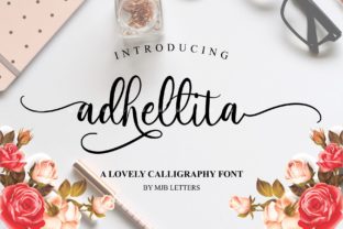 Adhellita: A Calming Script Font for Editorial Design