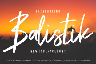 Balistik: A Bouncy Script Typeface for Playful Brand Identities