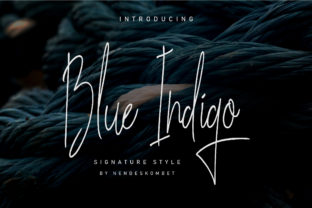 Blue Indigo: A Handwritten Typeface for Editorial Warmth
