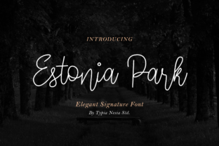 Estonia Park: A Handwritten Font for Polished Brand Identity