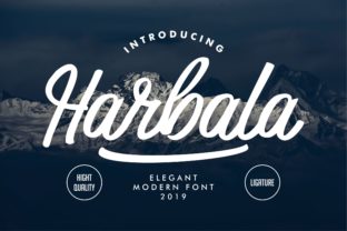 Harbala: A Modern Handwritten Typeface for Editorial Design