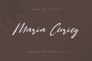 Maria Curieg: A Handwritten Typeface for Editorial Grace