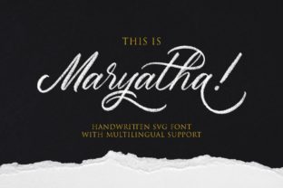 Maryatha Typeface: Elevating Editorial Design with Graceful Script