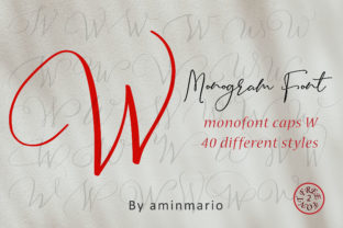 Monogram W Monofont Caps W: A Designer’s Take on Custom Branding