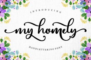 My Homely: A Script Font for Editorial Design and Brand Identity