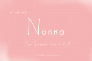 Nonna Typeface: A Cozy Handmade Font for Crafters