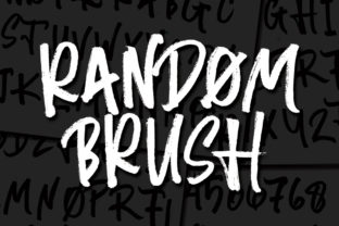 Random Brush: A Textured Typeface for Authentic Editorial Design