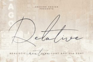 Relative: A Handwritten Typeface for Modern Branding