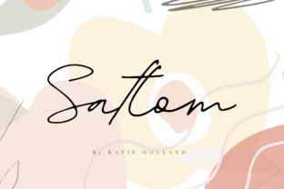 Satlom: Elevating Editorial Design with Versatile Script Typography