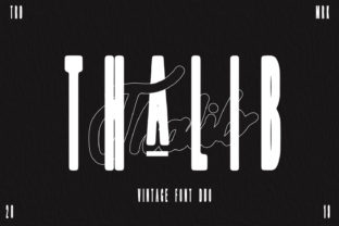 Thalib: A Modern Script Font for Authentic Brand Identity