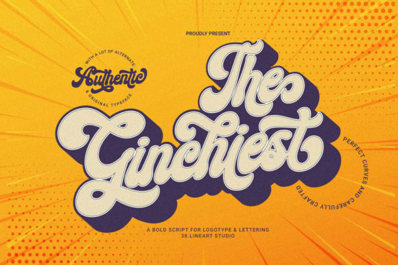 The Ginchiest Font: A Retro Handwritten Typeface for Bold Branding