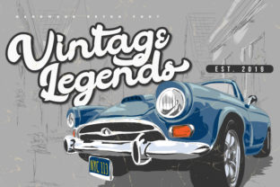 Vintage Legends: The Retro Calligraphy Typeface for Handmade Brands