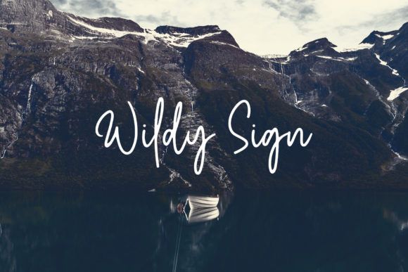Wildy Sign: A Script Font for Authentic Editorial Design